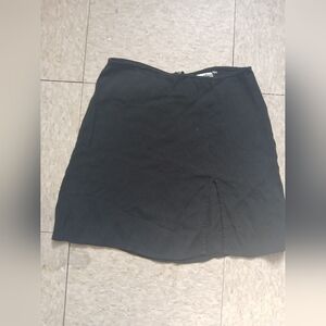 Reformation Elegant Black Mini Skirt